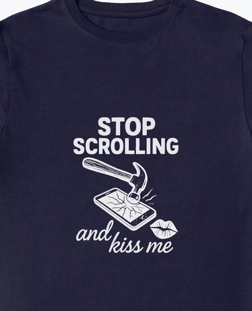Stop scrolling t-shirt